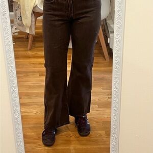 Levi's Women's Baggy Boot Jeans in Dark Brown